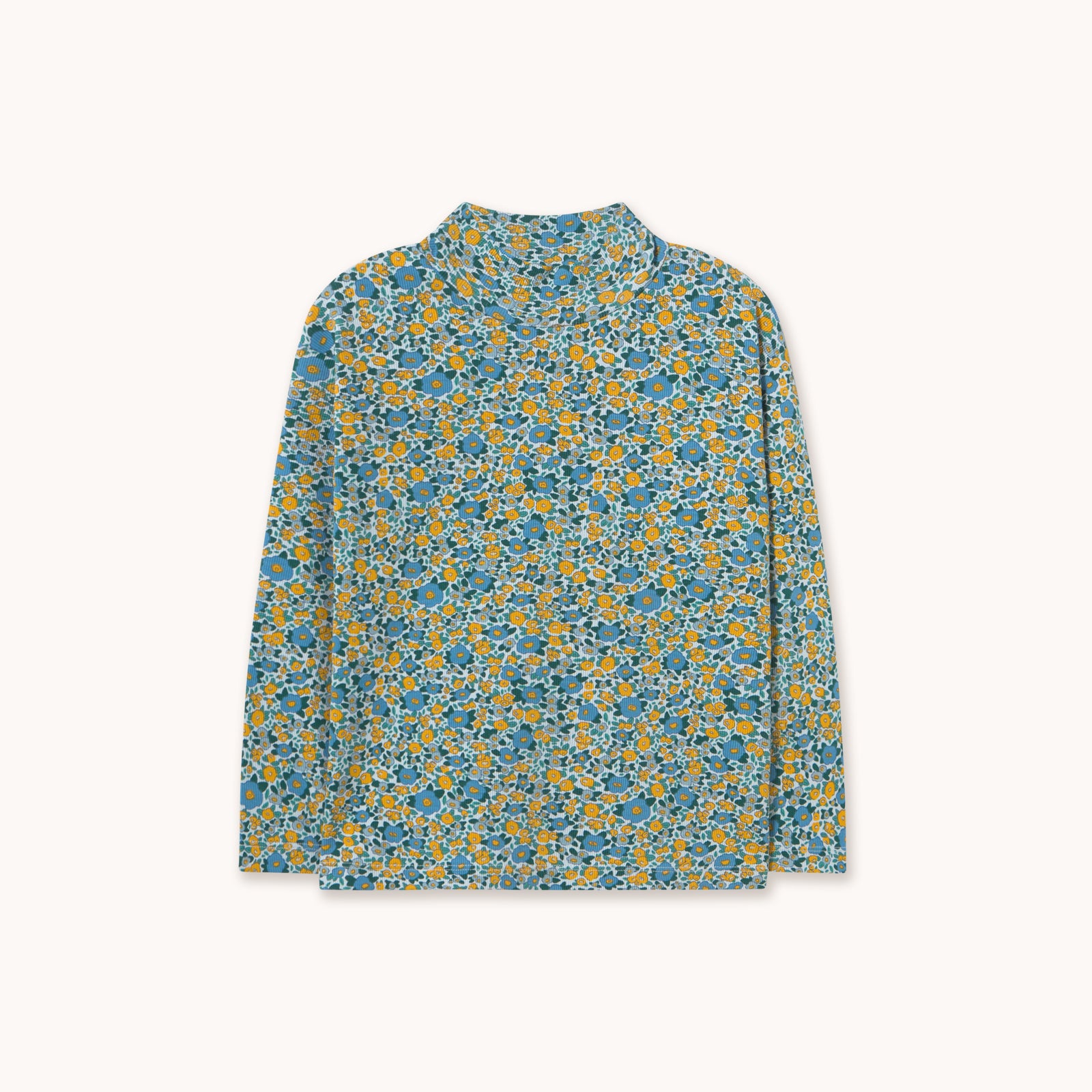 Rib Mockneck (Flower Pattern)