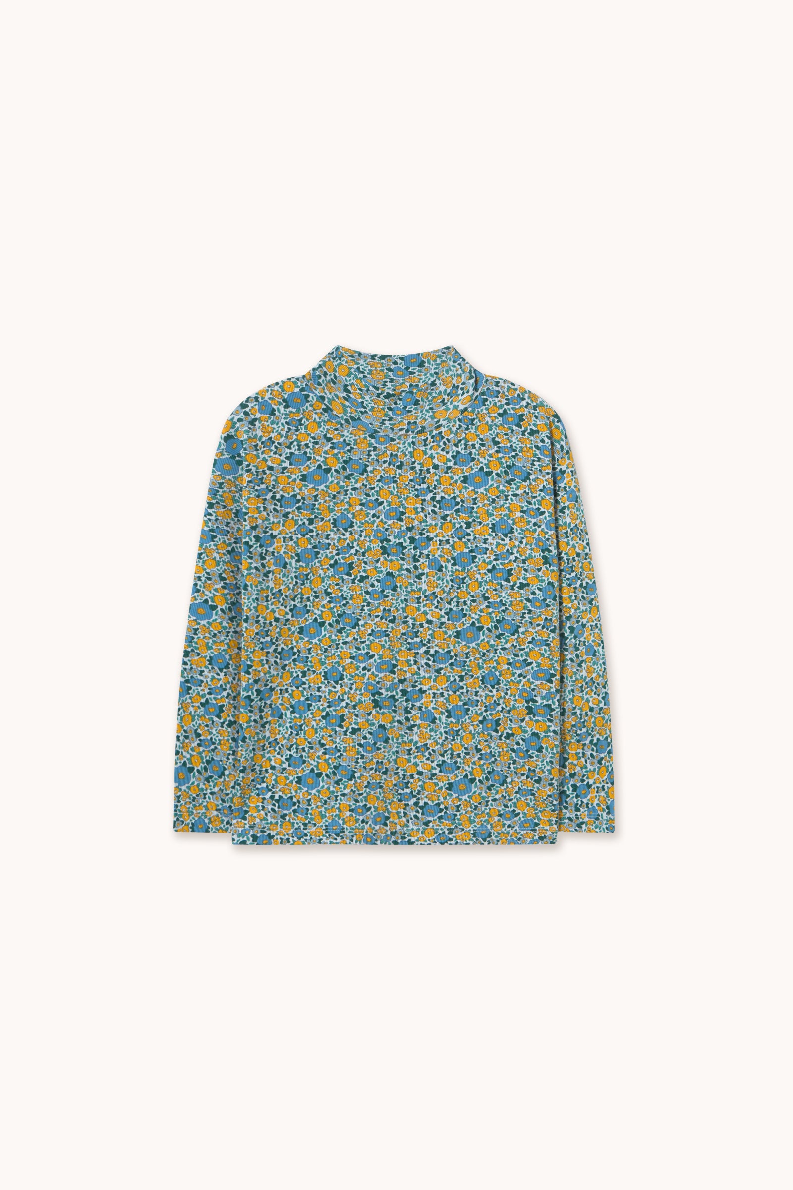 Rib Mockneck (Flower Pattern)
