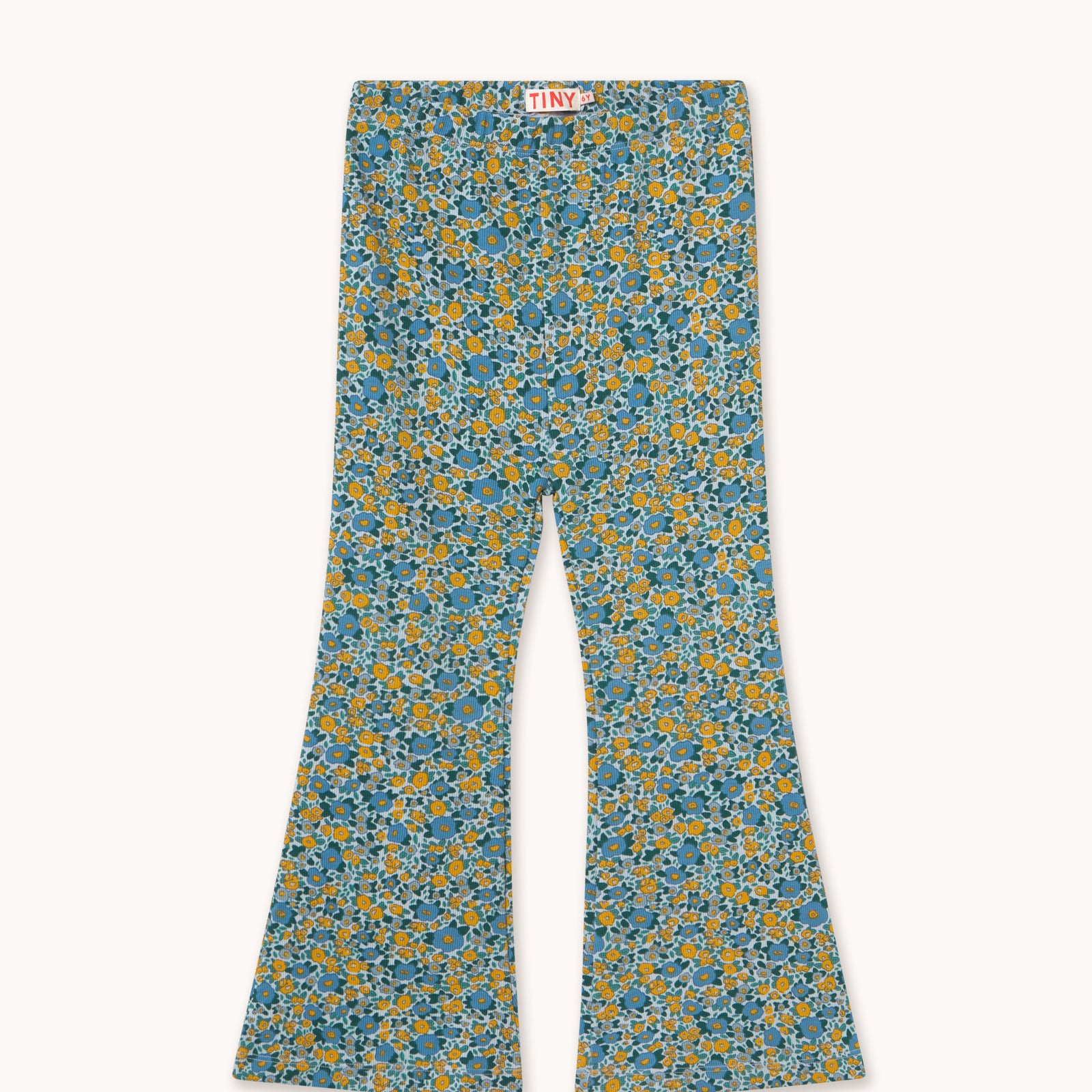 Rib Pant (Flower Pattern)