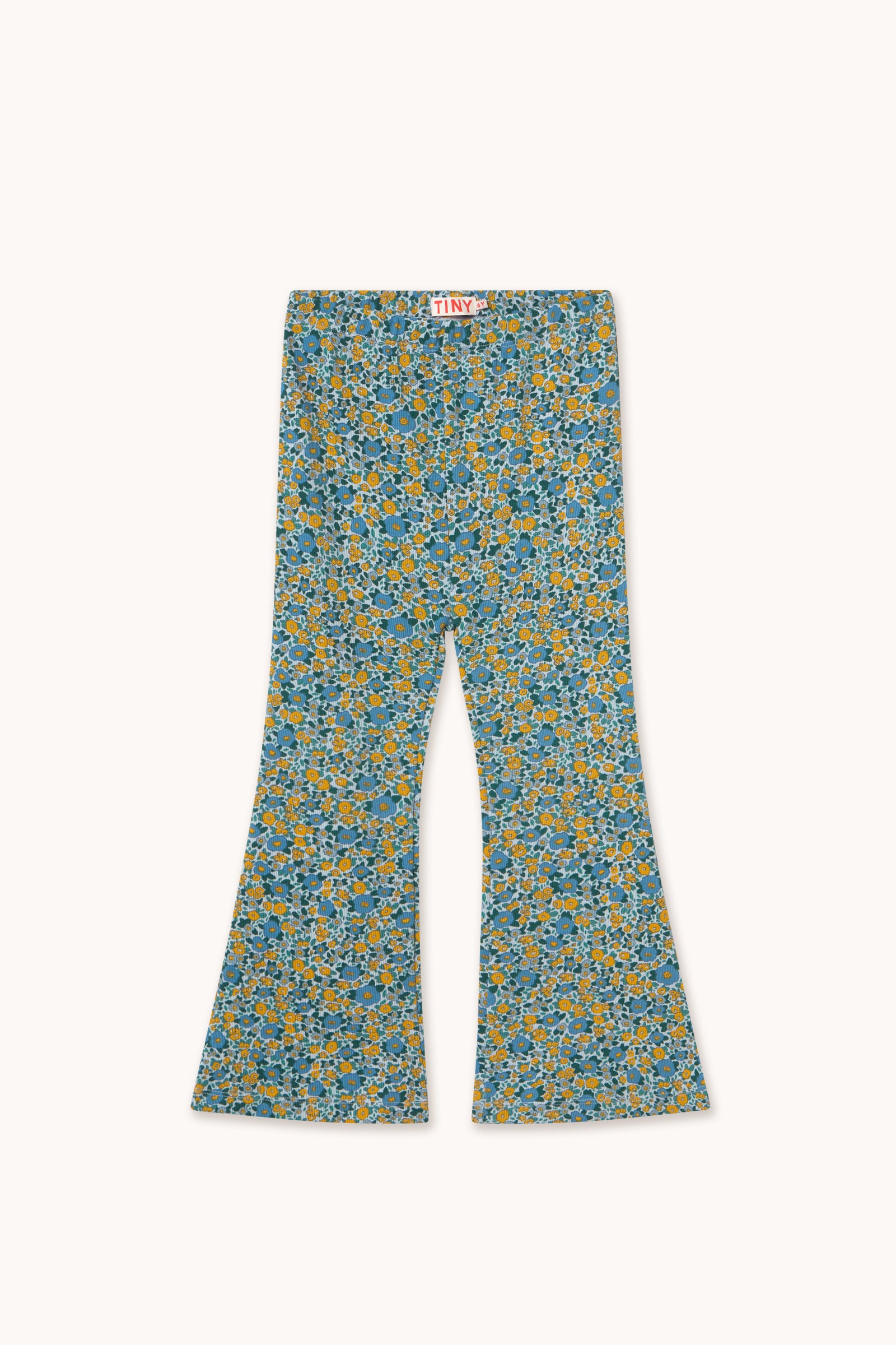 Rib Pant (Flower Pattern)