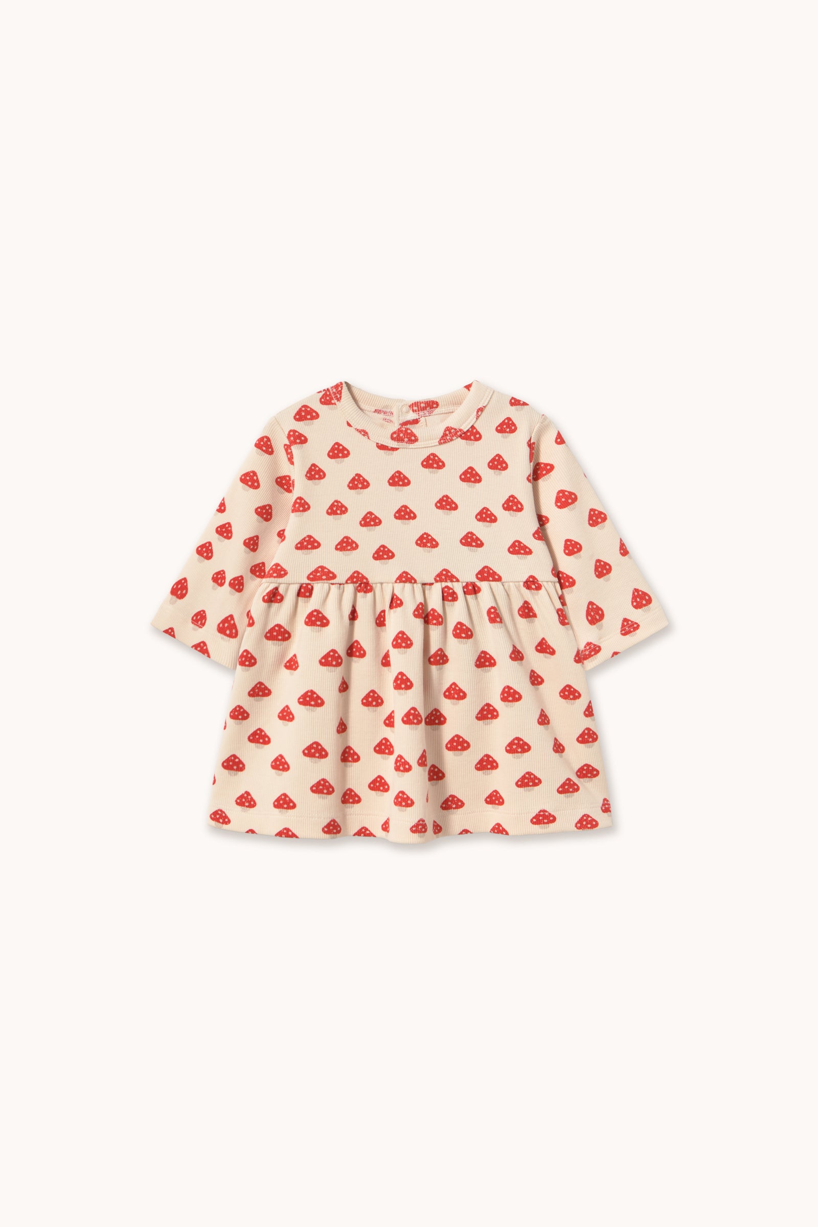 Rib Baby Dress (Mini Mushrooms)