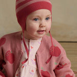 Aymer Apple Knit Cardigan (Rosy)
