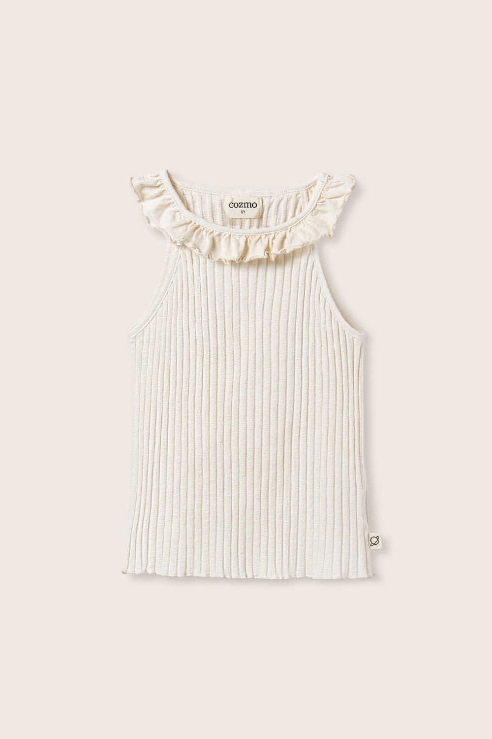 Soft Rib Cotton T-Shirt (Ivory)