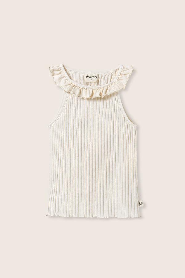 Soft Rib Cotton T-Shirt (Ivory)