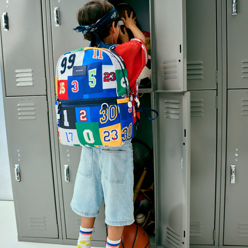 Kane Double Pocket Backpack (Varsity Numbers)