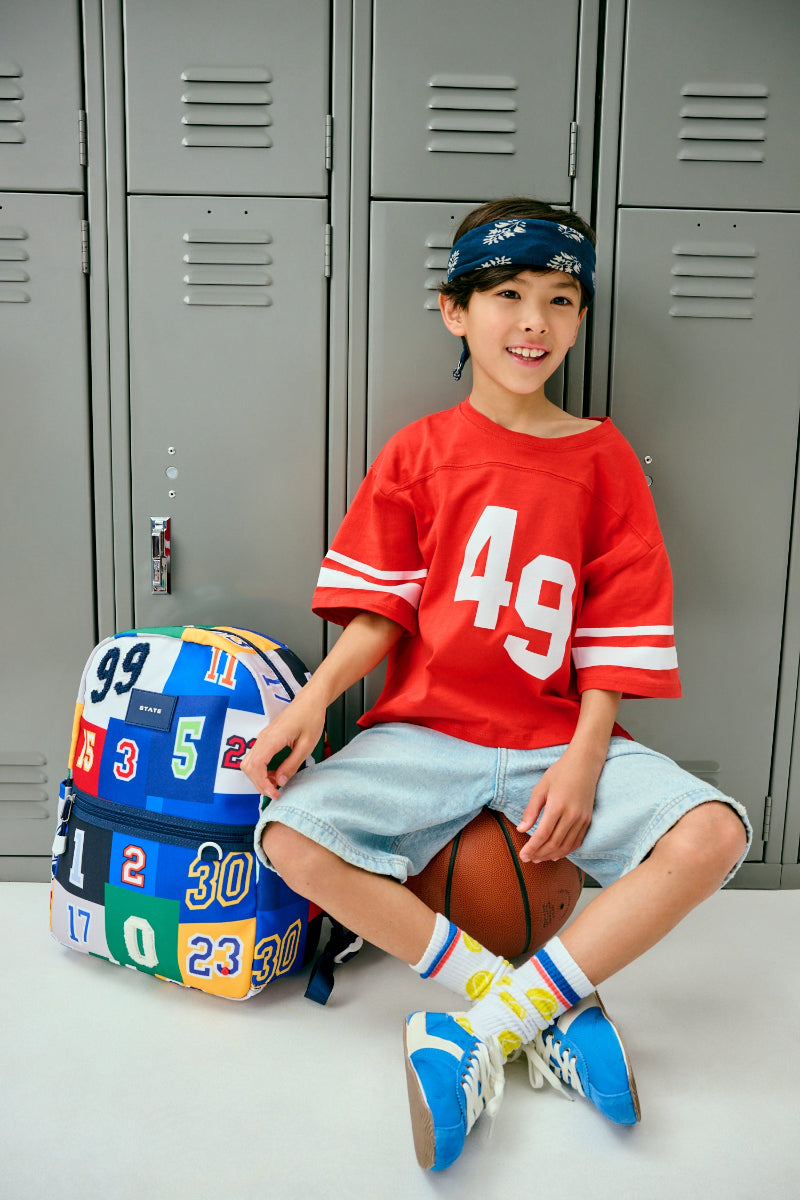 Kane Double Pocket Backpack (Varsity Numbers)