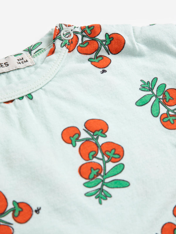 Juicy Tomatoes All Over Baby T-Shirt (Light Blue)