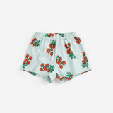 Juicy Tomatoes All Over Baby Shorts (Light Blue)
