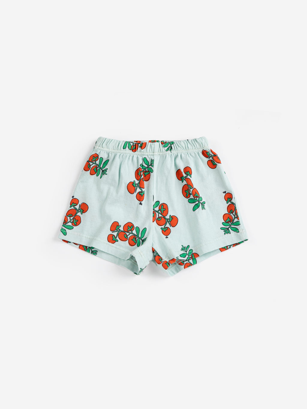 Juicy Tomatoes All Over Baby Shorts (Light Blue)