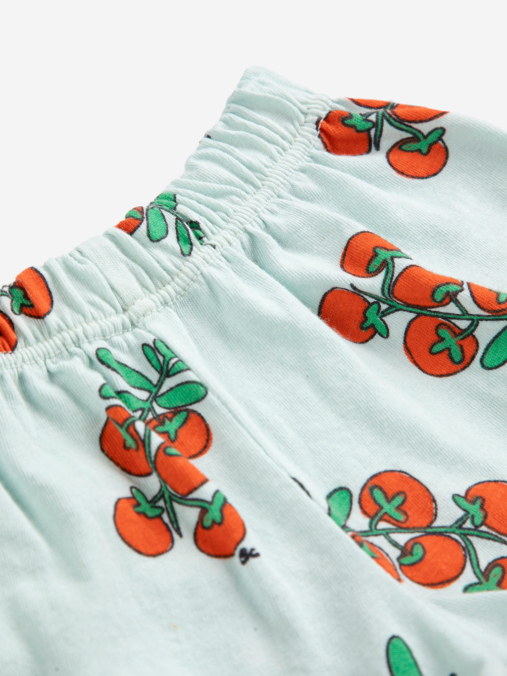Juicy Tomatoes All Over Baby Shorts (Light Blue)