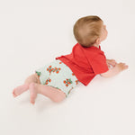 Juicy Tomatoes All Over Baby Shorts (Light Blue)