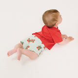Juicy Tomatoes All Over Baby Shorts (Light Blue)
