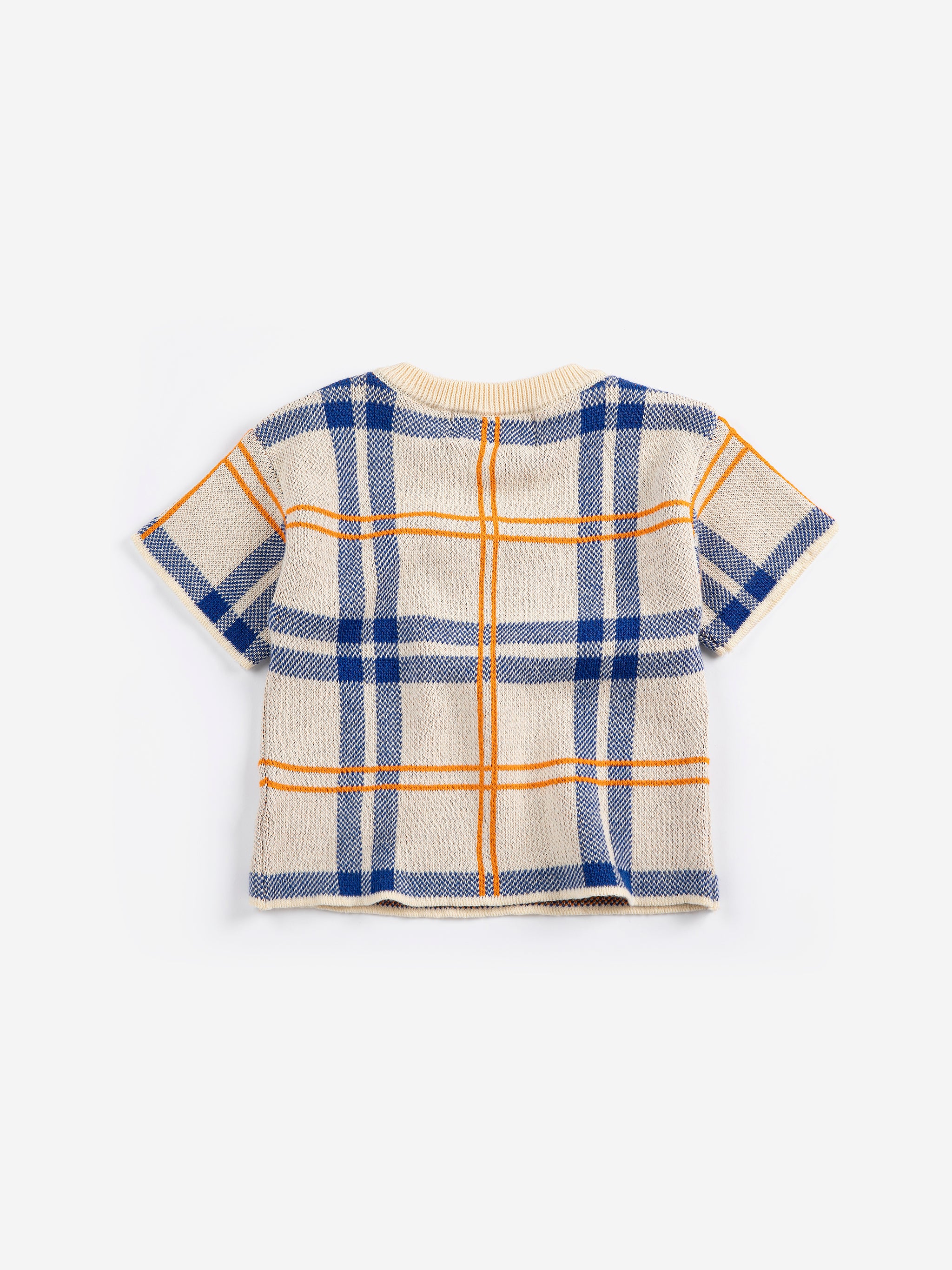 Fun Tartan Knitted T-Shirt (White)