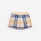 Fun Tartan Knitted Shorts (White)