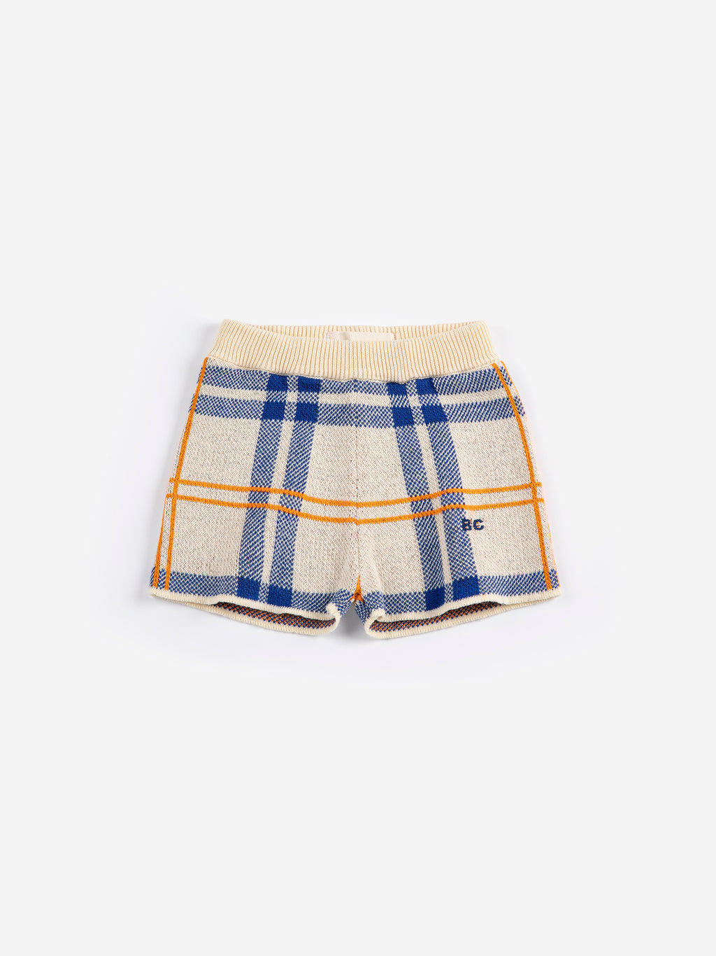 Fun Tartan Knitted Shorts (White)