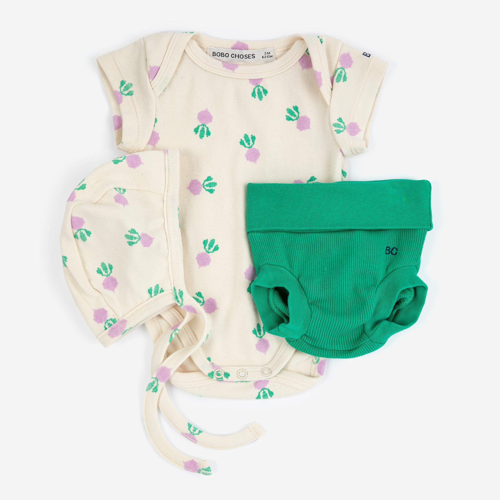Pixel Sugar Beet All Over Baby Gift Set (White)