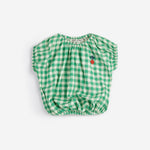 Pixel Sugar Beet Vichy Woven Blouse (Green)