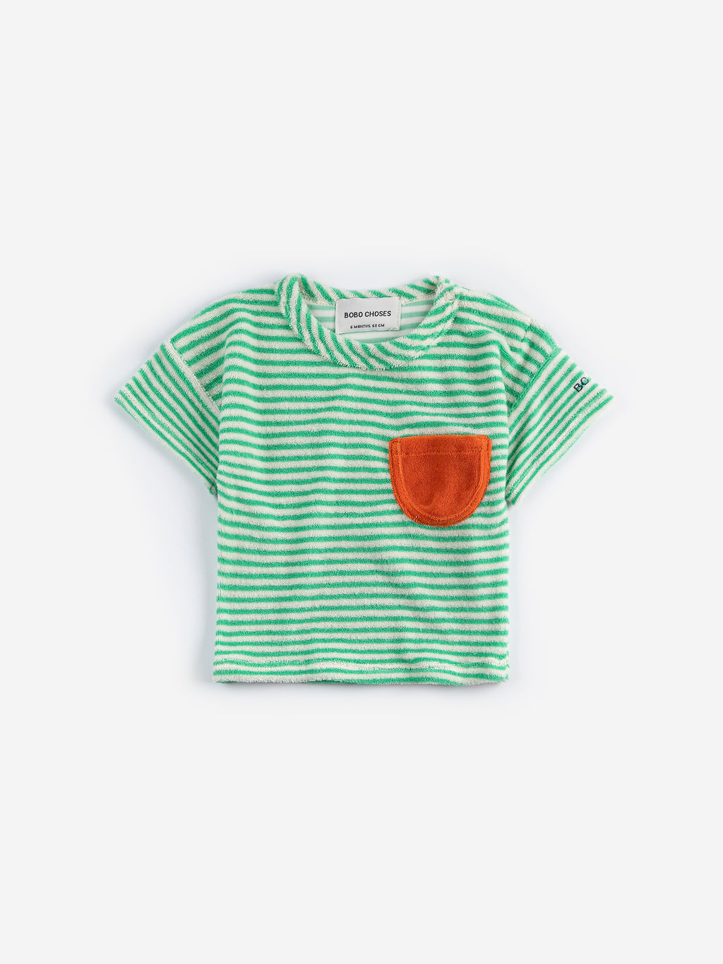 Stripes Terry Cloth T-Shirt (Green)