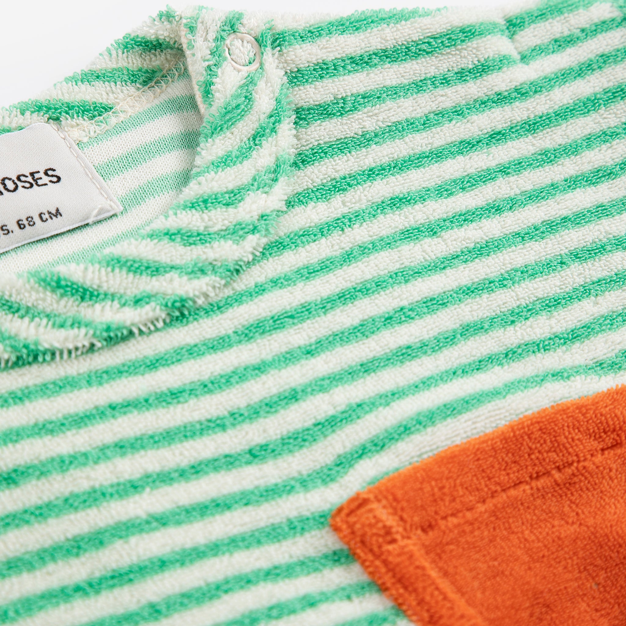 Stripes Terry Cloth T-Shirt (Green)