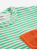Stripes Terry Cloth T-Shirt (Green)