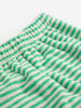Stripes Terry Cloth Harem Pants (Green)
