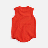 Pixel Strawberry Knitted Romper (Red)