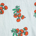 Juicy Tomatoes All Over Cropped T-Shirt (Light Blue)
