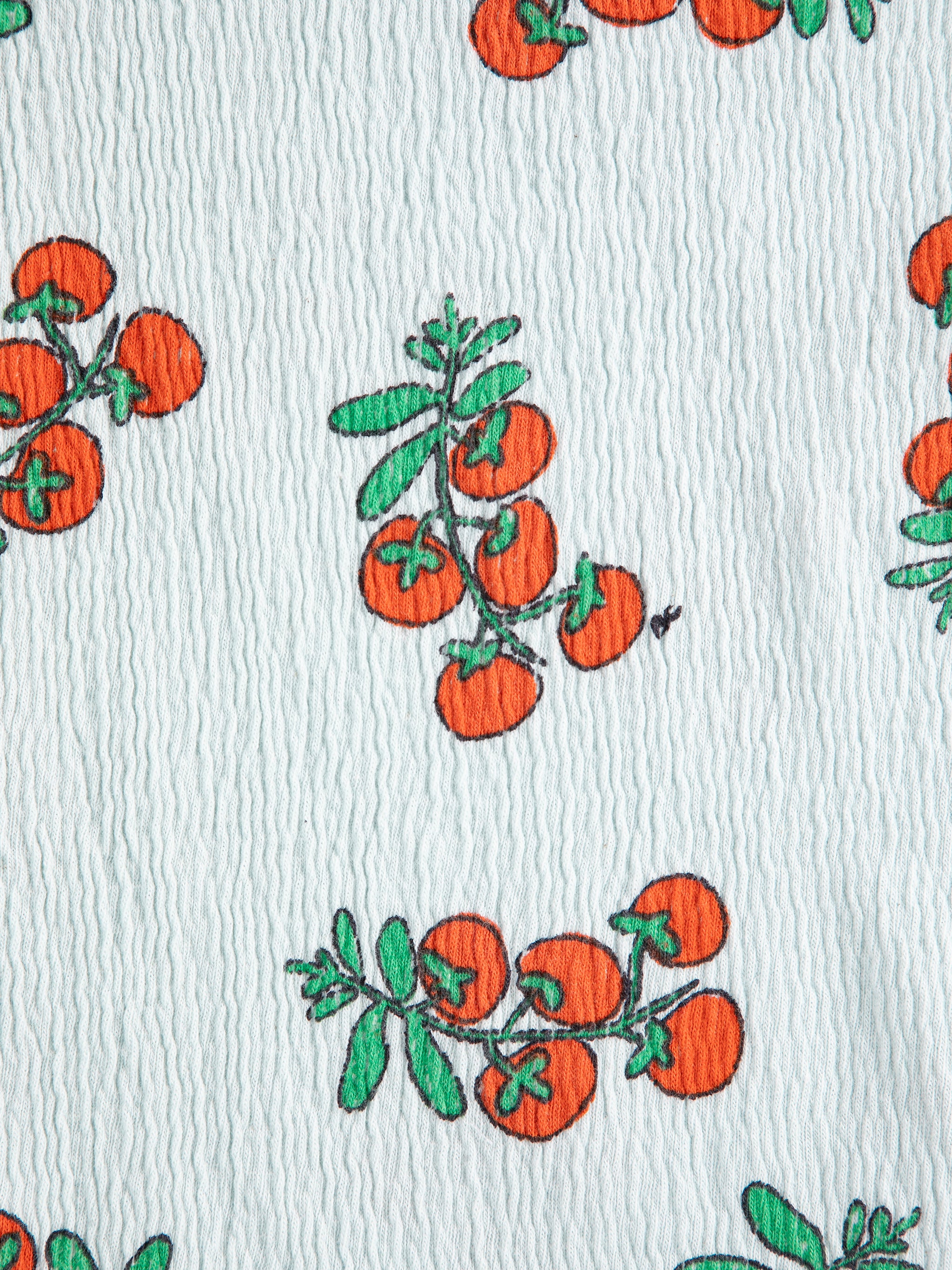 Juicy Tomatoes All Over Cropped T-Shirt (Light Blue)