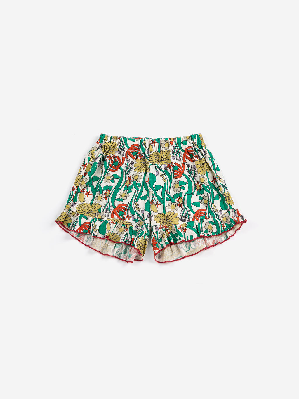 Color Herbalist All Over Woven Big Kid Shorts (Offwhite)
