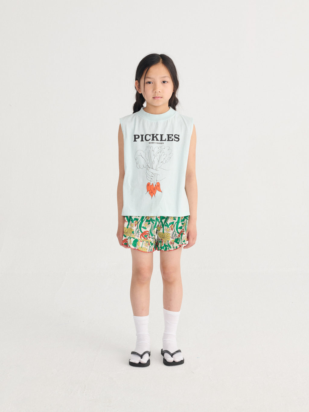 Color Herbalist All Over Woven Big Kid Shorts (Offwhite)