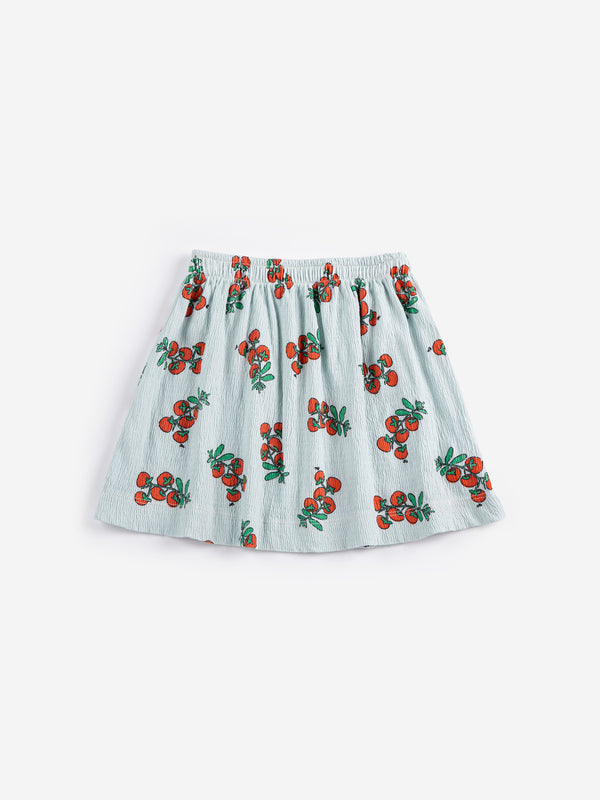 Juicy Tomatoes All Over Skirt (Light Blue)
