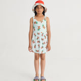 Juicy Tomatoes All Over Skirt (Light Blue)