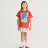 Juicy Tomatoes All Over Skirt (Light Blue)