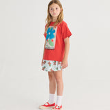 Juicy Tomatoes All Over Skirt (Light Blue)
