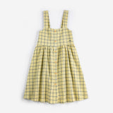 Spicy Window Pane Woven Dress (Yellow)