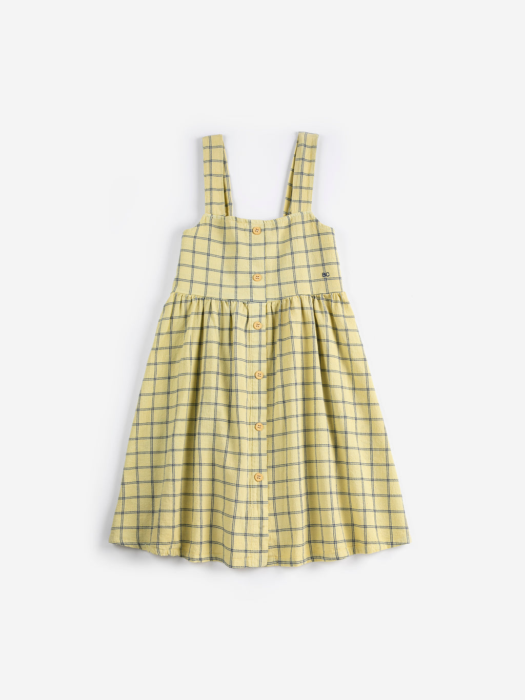 Spicy Window Pane Woven Dress (Yellow)