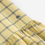 Spicy Window Pane Woven Dress (Yellow)