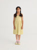 Spicy Window Pane Woven Dress (Yellow)