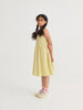 Spicy Window Pane Woven Dress (Yellow)