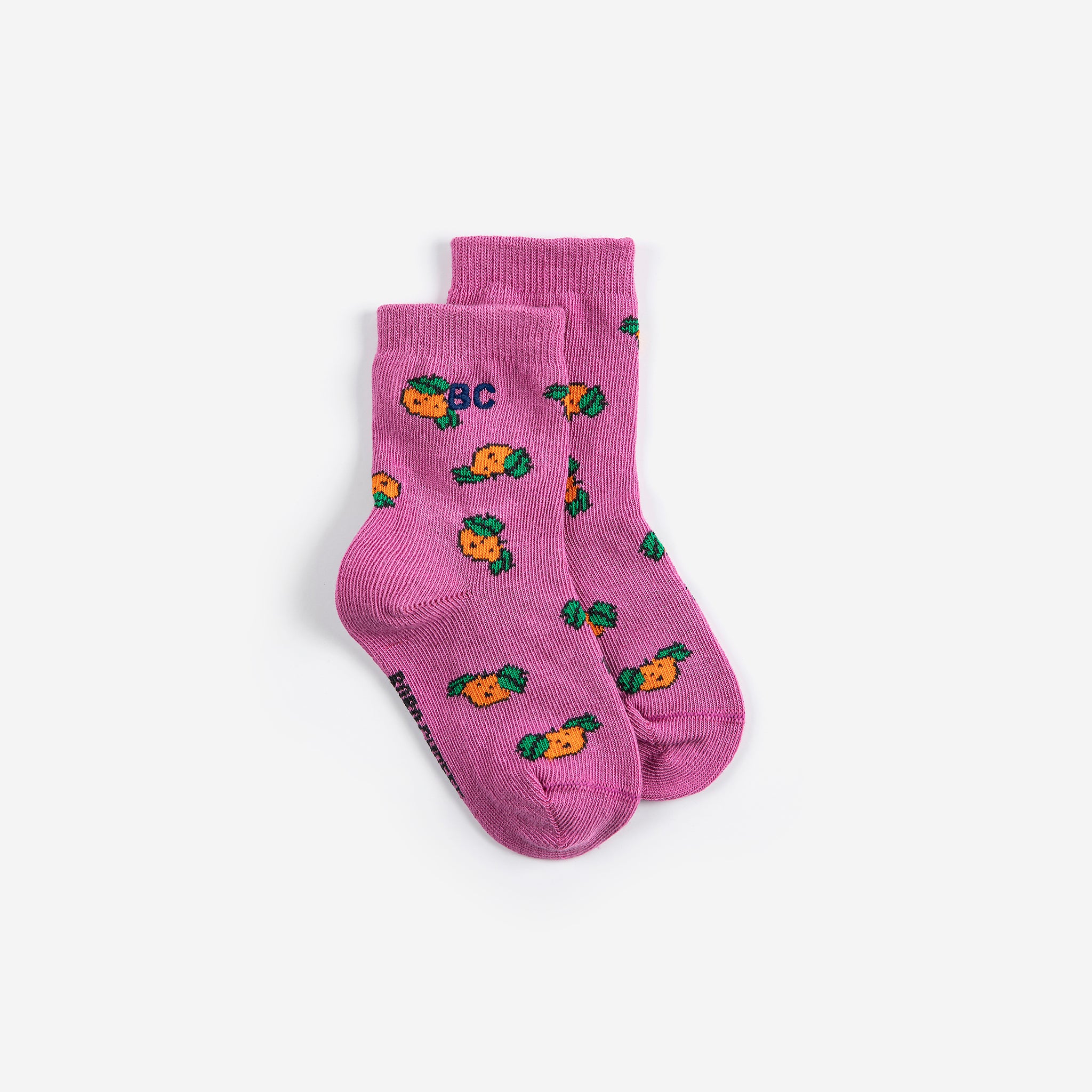 Tangerine All Over Short Socks (Fuchsia)