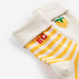 2-Pack Pixel Strawberry Short Socks (White)