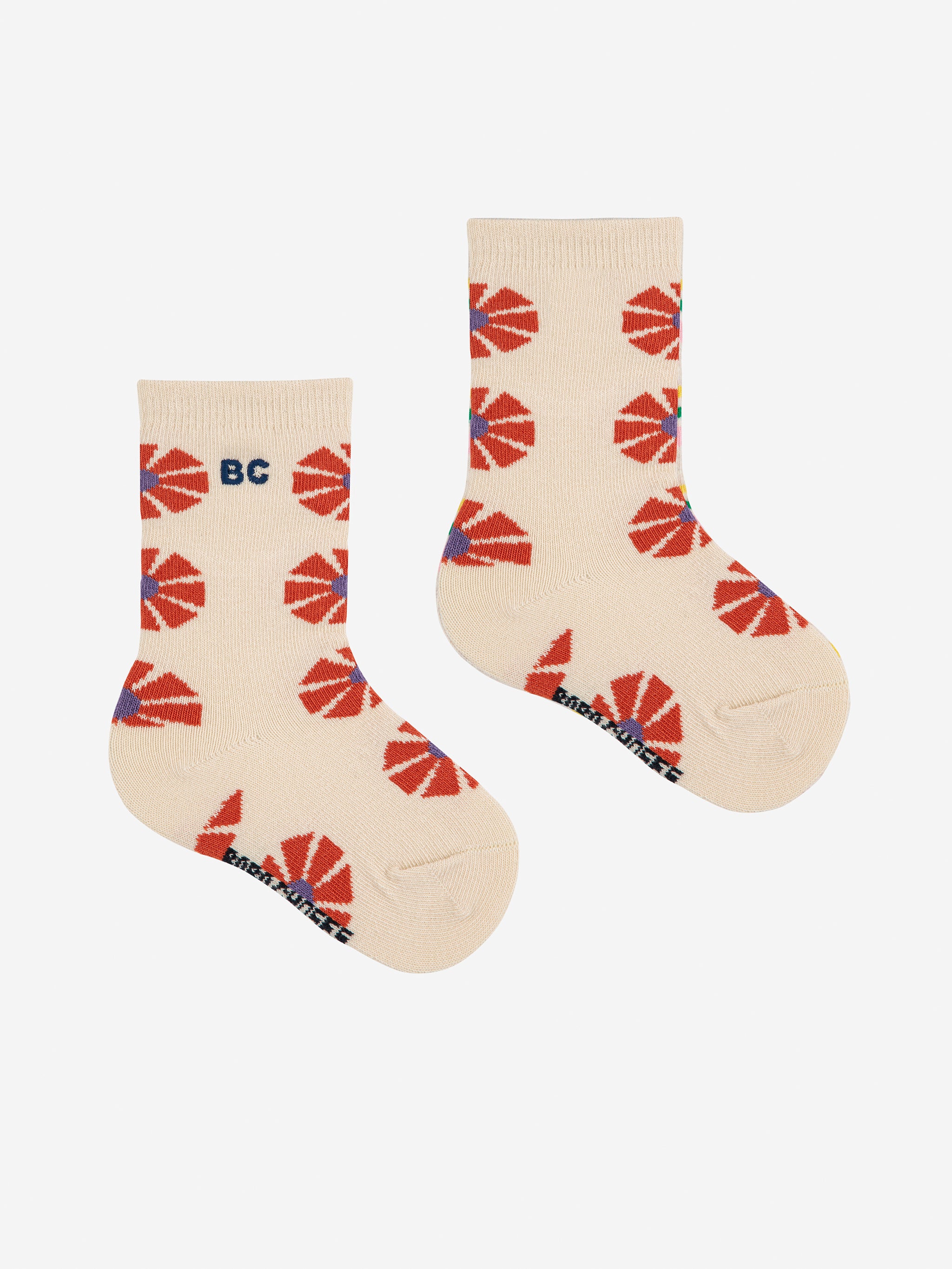 Long Baby Socks Two Pack (Kaleidoscope All Over, Stripes)