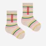 Long Baby Socks Two Pack (Kaleidoscope All Over, Stripes)