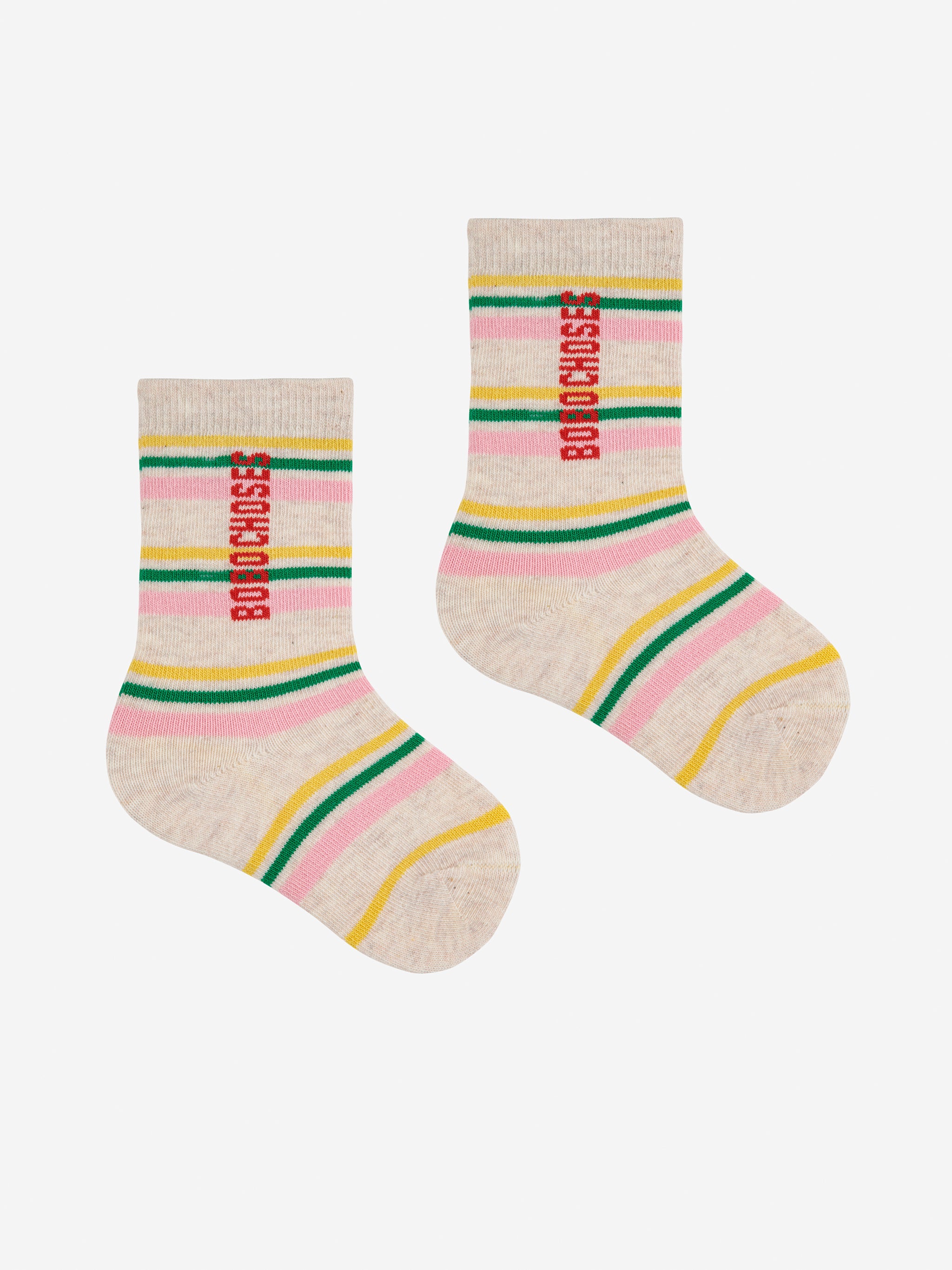 Long Baby Socks Two Pack (Kaleidoscope All Over, Stripes)