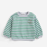 Stripes Sweatshirt (Light Heather Grey)