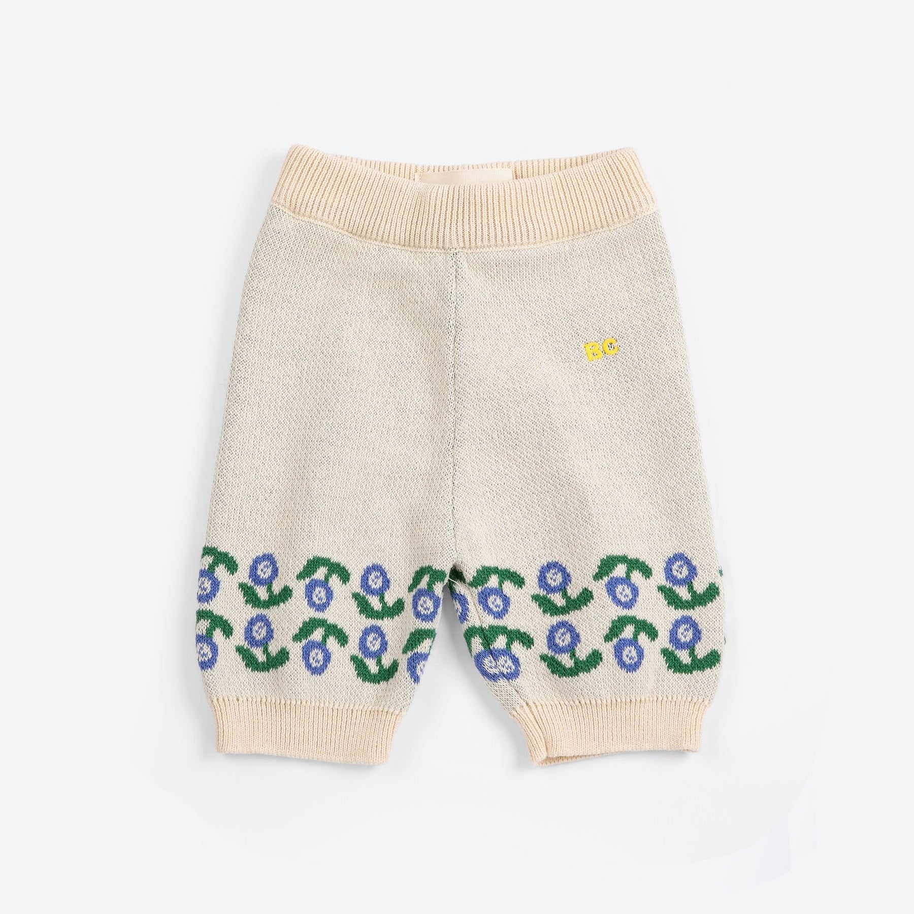 Stamp Bloom Knitted Pants (Offwhite)