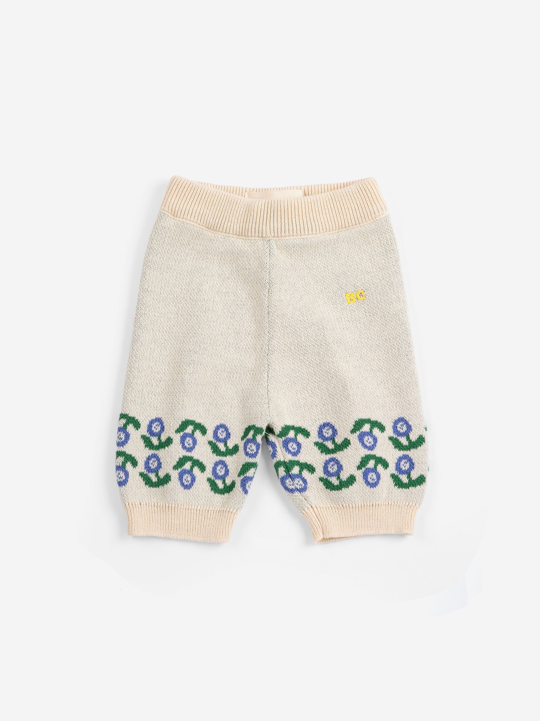 Stamp Bloom Knitted Pants (Offwhite)