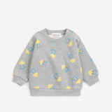 Pixel Abduction All Over Sweatshirt (Light Heather Grey)