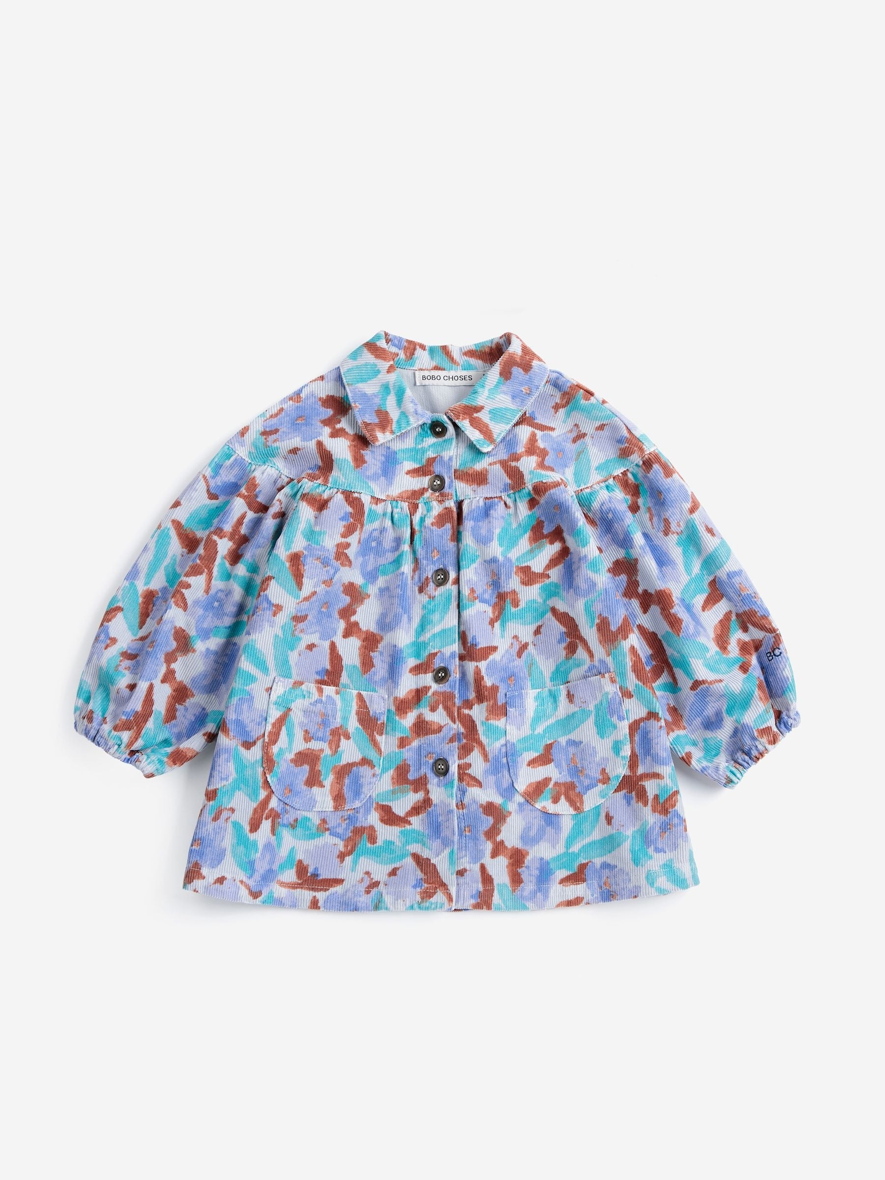 Watercolor All Over Woven Dress (Offwhite)