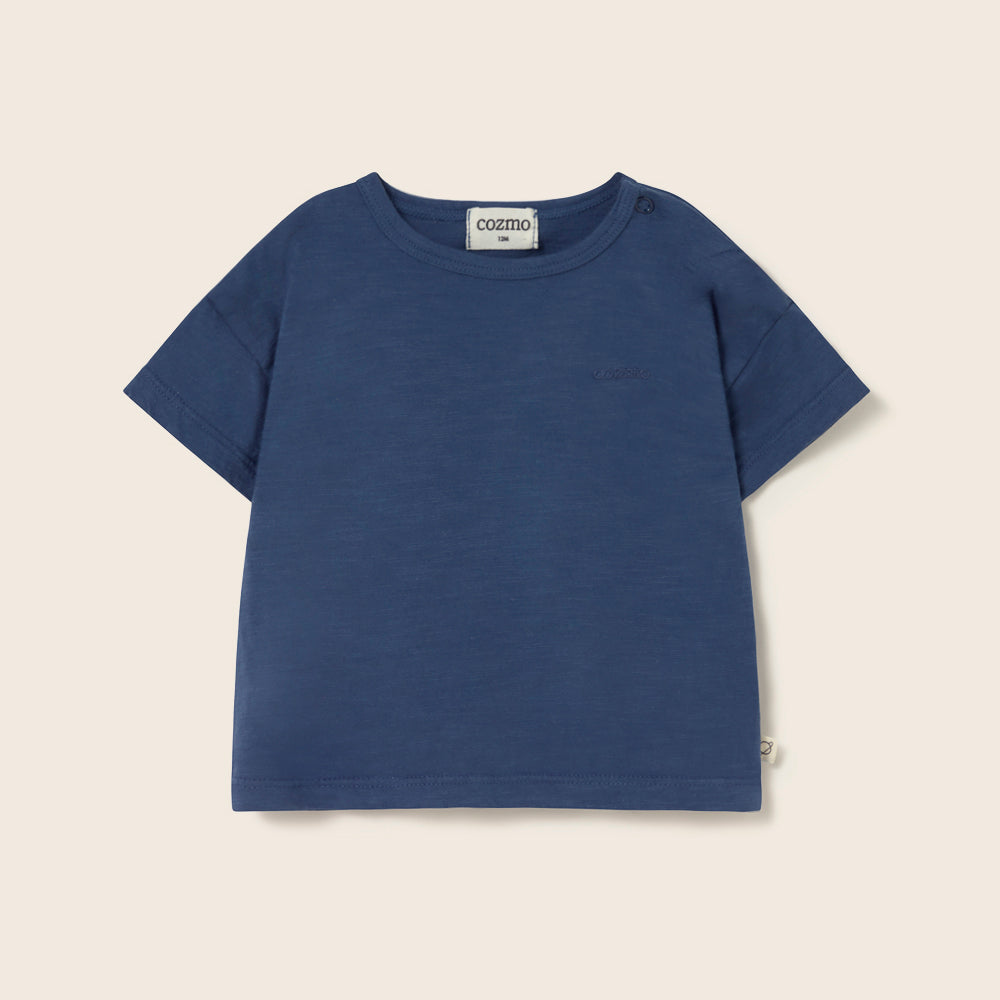Soft Slub Cotton T-Shirt (Navy)